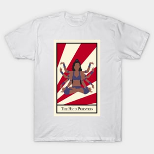 The High Priestess - The Circus Tarot T-Shirt